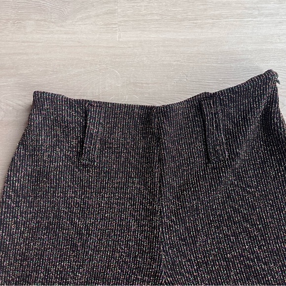 Kadu wide leg sparkle metallic pant, flare style, high  lightweight night out - Picture 9 of 10